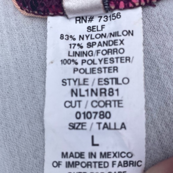 Nanette Lepore pink floral print strapless bikini top / L / Excellent condition - Picture 16 of 17